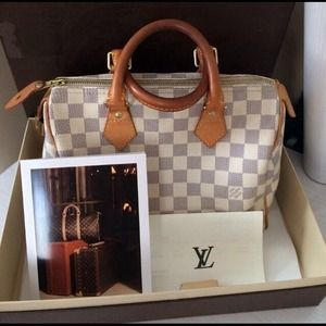 Authentic Louis Vuitton Speedy 25 Damier Handbag