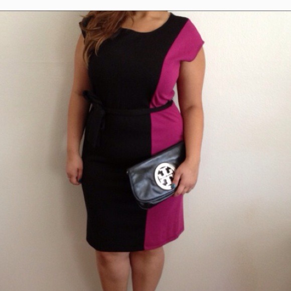 Cute Knit Color Block Dress