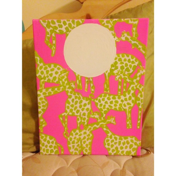 Lilly Pulitzer monogram painting