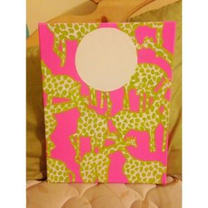 Lilly Pulitzer monogram painting