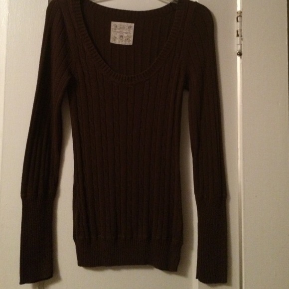 Brown sweater top