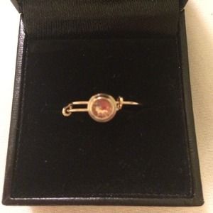 topaz ALEX & ANI adjustable gold ring
