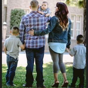 Hi low baby blue top shown in picture