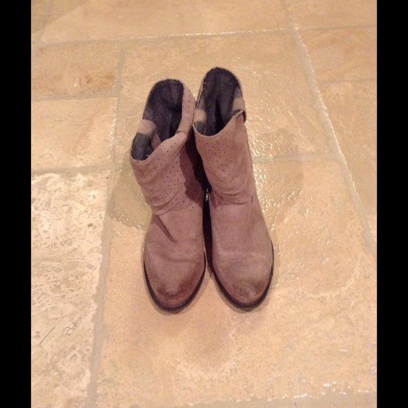 OTBT from Sundance Shoes - Leather/suede scrunch ankle boots