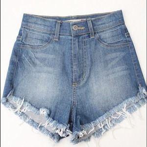 High Waist Med wash Denim