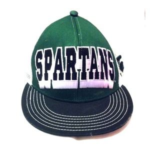 ⚡️⚡️⚡️MSU flat rim snap back hat