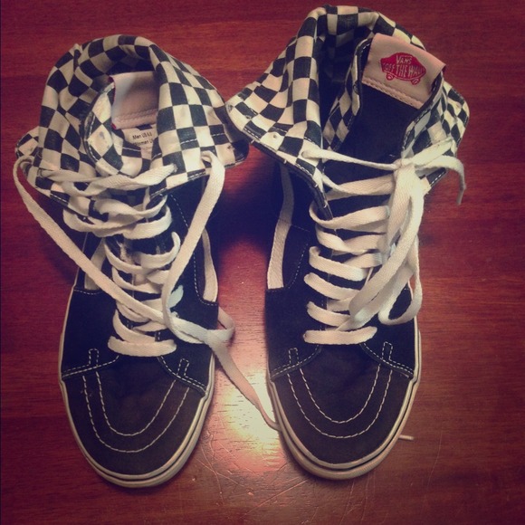Checkered hightop vans