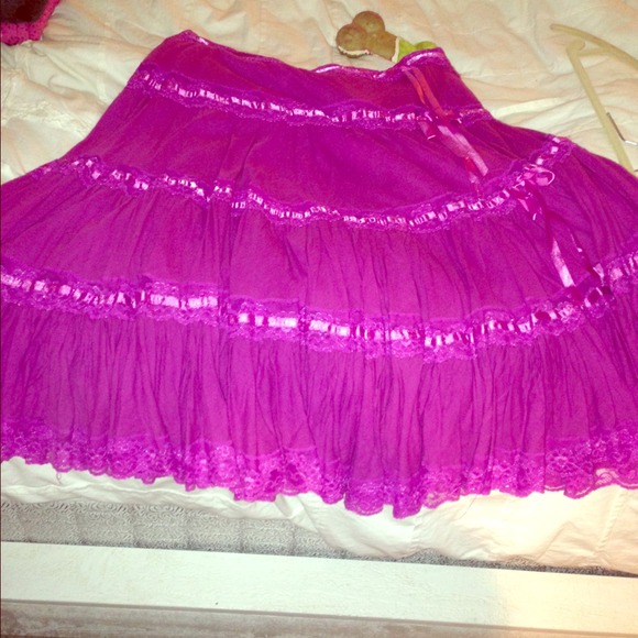 Pink Ruffle Skirt