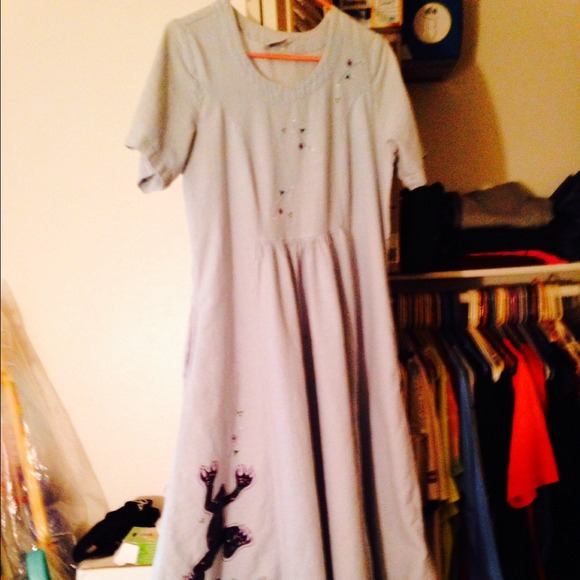 American Native Hand Painted Cotton Dress