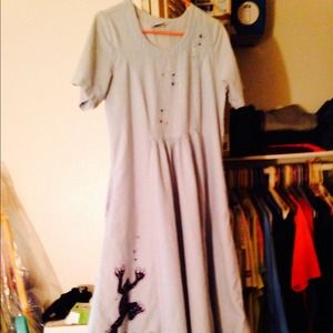 American Native Hand Painted Cotton Dress