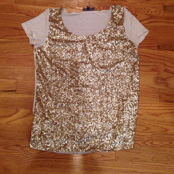Gold Sequin Top