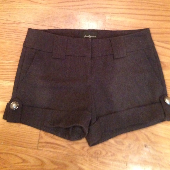 Dark grey dress shorts