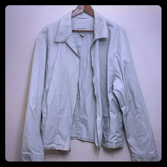 Men's banana republic beige cotton jacket