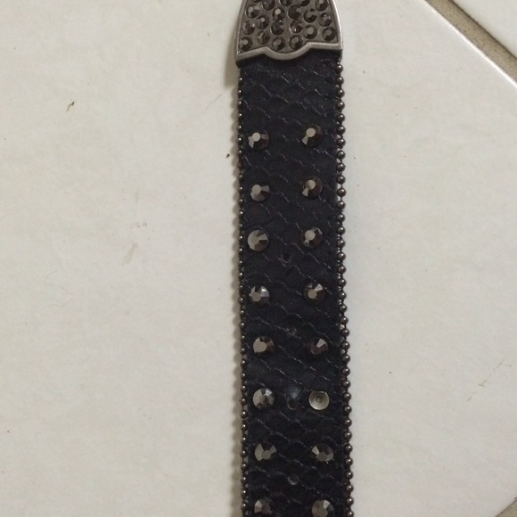 Gorgeous Black Western Bling Belt