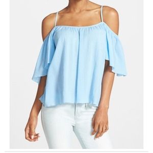 ‼️REDUCED‼️WHITE cold shoulder top