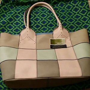 orYANY Summer Pebbled Leather Tote (Blush Multi)