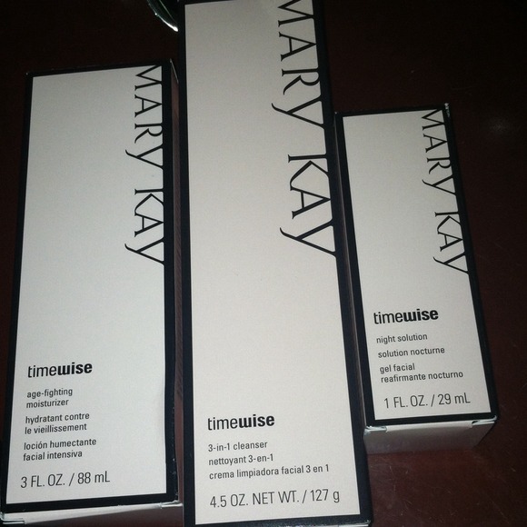 Mary Kay moisturizer,cleanser and night solution