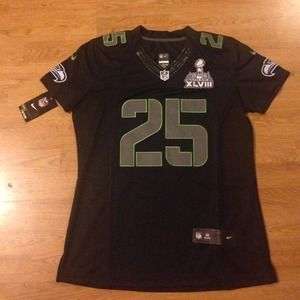 Richard Sherman Seahawks jersey Women's Large NWT