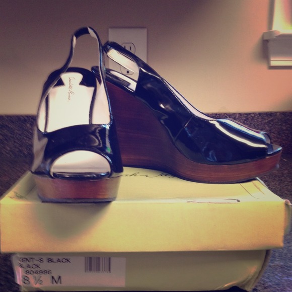 Sling back heels worn once!