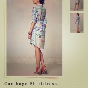 Anthropologie Carthage shirt dress