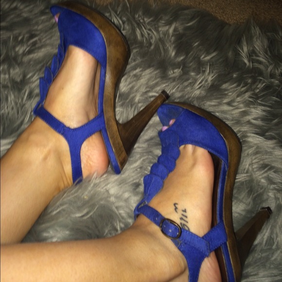 Cobalt blue heels