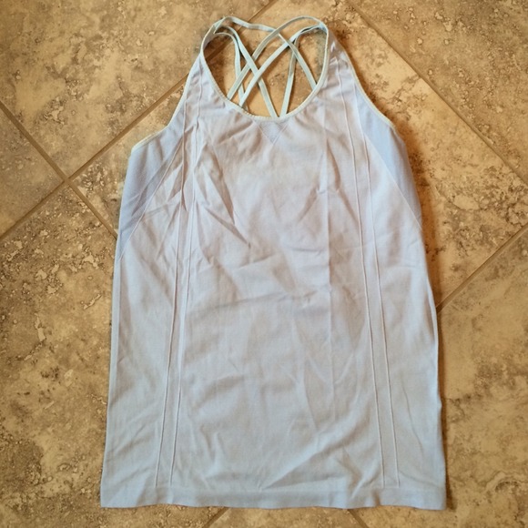 Fabletics Tops - Fabletics light blue workout top. Size large