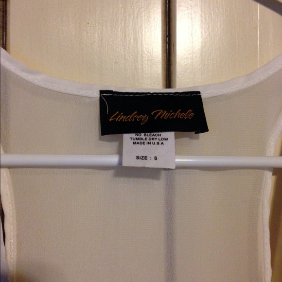 White, tan, polka dot, tank.  Sexy & responsible. - Picture 3 of 3