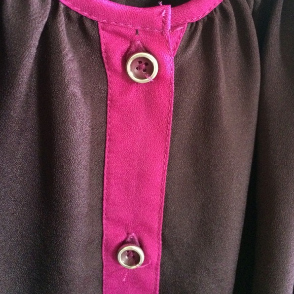 EXPRESS Color Block Top - Picture 2 of 4