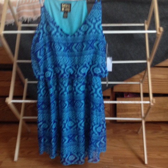 Cute dress with native print.  Short.