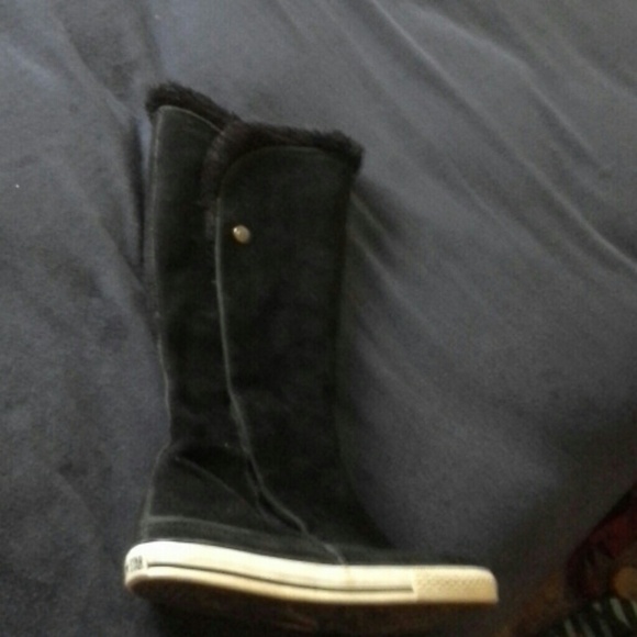 Converse black boots