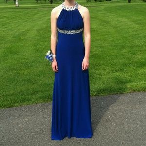 Royal blue homecoming or prom dress