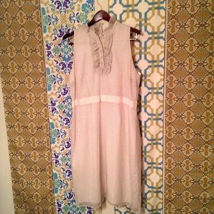 Polka dot chiffon dress