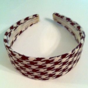 Houndstooth wide headband