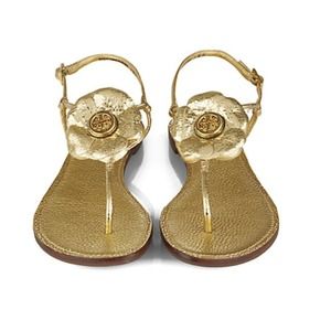 Gold Tory Burch Sandals