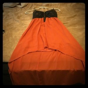 Gone with the wind leather & sheer dress