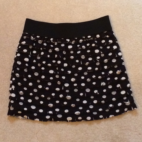 Ruffled Polka Dot Skirt
