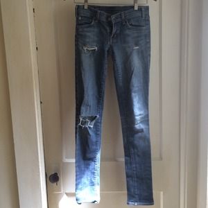 Citizens of Humanity ripped skinny jeans