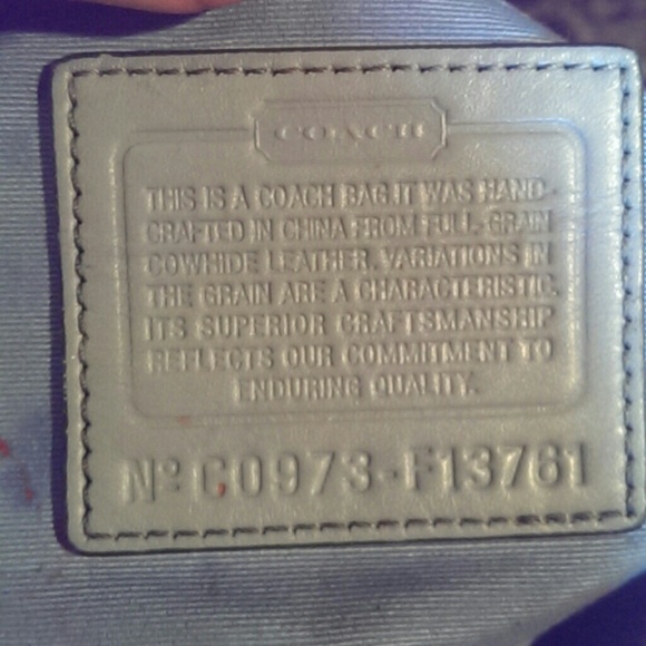 Gray Coach Handbag - Picture 3 of 3