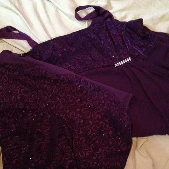 Purple formal dress