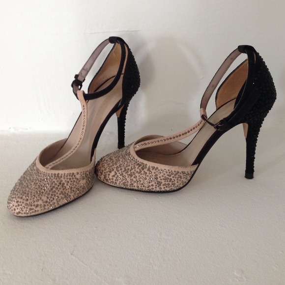 Zara Shoes - Jeweled Zara T-strap heels