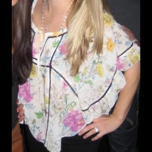 H&M Colorful floral flowy top