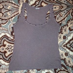 Cute heather gray tank
