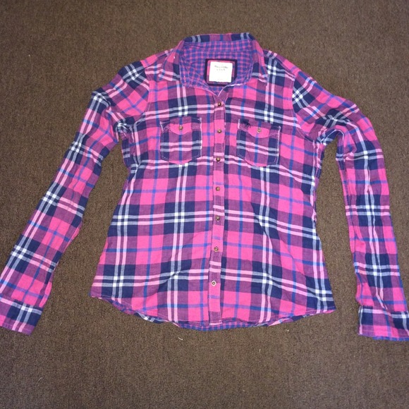 💢SOLD💢Abercrombie & Fitch Long Sleeve Flannel - Picture 1 of 4