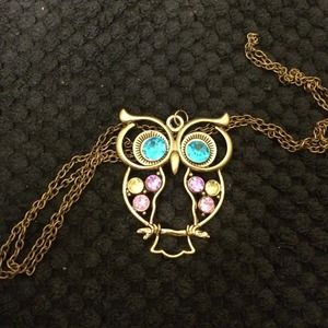 Owl necklace pendent