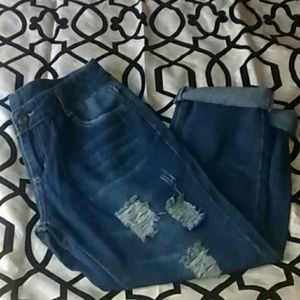 boyfriend ripped jeans