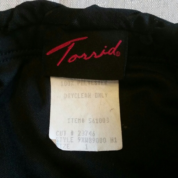 *SOLD* Black Ruffle Tube Top - Picture 3 of 3