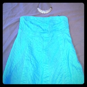 GAP empire waist strapless dress.