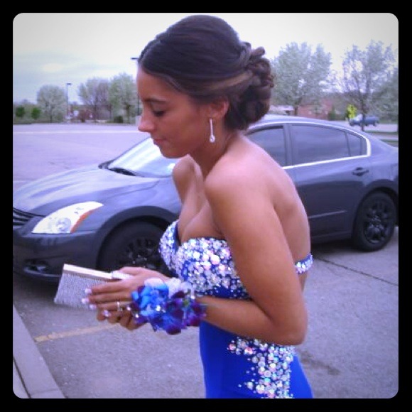 ON HOLD - Beautiful royal blue prom dress