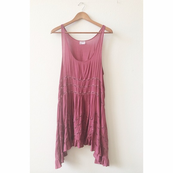 SOLD Free People Voile & Lace Trapeze Slip