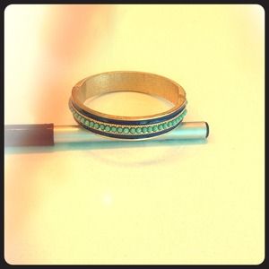 Classic Navy and Gold Bangle